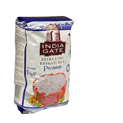 India Gate Extra Long Basmati Rice 1kg - Africa Products Shop