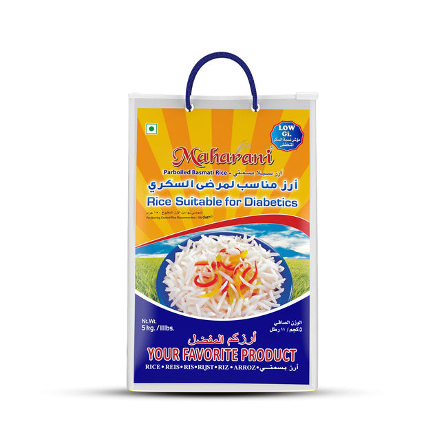 Maharani Parboiled Basmati Rice Diabetic Rice 5 kg - Africa Products Shop
