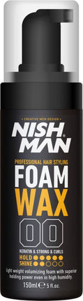 Nishman Hair Styling Foam Wax Hold Shine 150 ml - Africa Products Shop